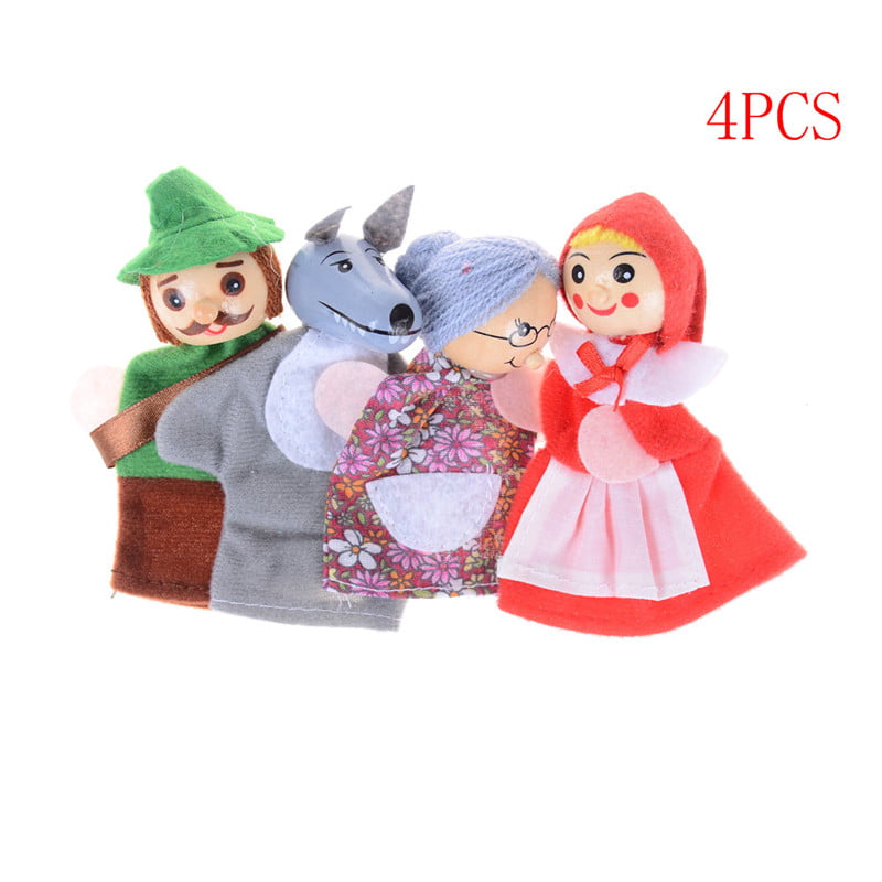 Little Red Riding Hood Story Play Game doigt Puppets Toys Set Poison t ^ h5 
