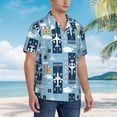 thumbnail image 6 of Uemuo Airplanes and Aviation Signs Printed Regular Fit Short Sleeve Casual Hawaiian Shirt for Men,Aloha shirt,Tropical shirt,Floral print shirt,Vacation Beach shirt-3X-Large, 6 of 9