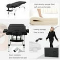 thumbnail image 7 of NiamVelo 73-in Aluminium Massage Table Portable Massage Bed  Adjustable Face Cradle with Carry Case, Maximum Weight 450LB, Black, 7 of 7