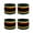 Black Rasta Stripe, variant on Couver Unisex Cotton Terry Wrist Sweatbands, 2-Pairs, St Patrick Theme, 2.5-Inch, Green