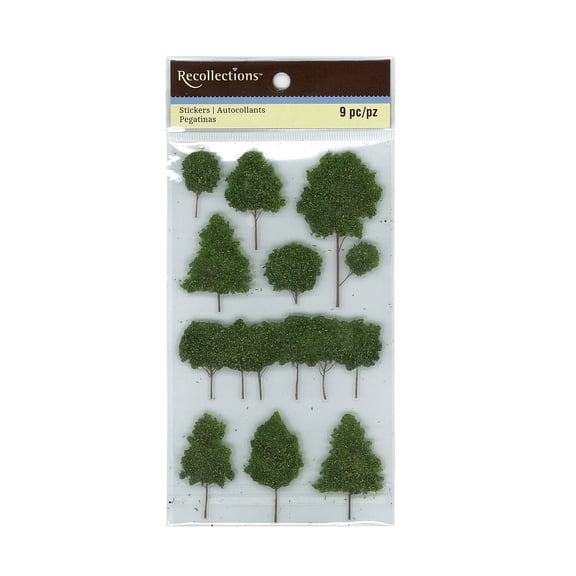 Recollections Realistic Tree Stickers, 12 Pack