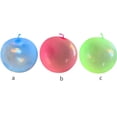 thumbnail image 3 of Bubble Ball TPR Inflatable Round Ball ball Inflatable Children Toy Wobble Transparent Bubble Ball, S, Blue, 3 of 5