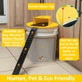 thumbnail image 4 of BITOUSHI 1 Pack Humane Mouse Trap Mouse Trap Bucket for 5 Gallon Bucket - Humane Mouse Traps Indoor for Home - Live Mouse Trap Bucket Flip Lid Auto Resets and Holds Multiple Mice Attracts Mice, 4 of 9