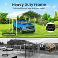 thumbnail image 4 of TIME RAY 10x15 Ft Carport, Heavy Duty Metal Car Port, All-Weather Protection, Easy Assembly for Cars, Trucks, Boats, Tractors, and Outdoor Storage, 4 of 8