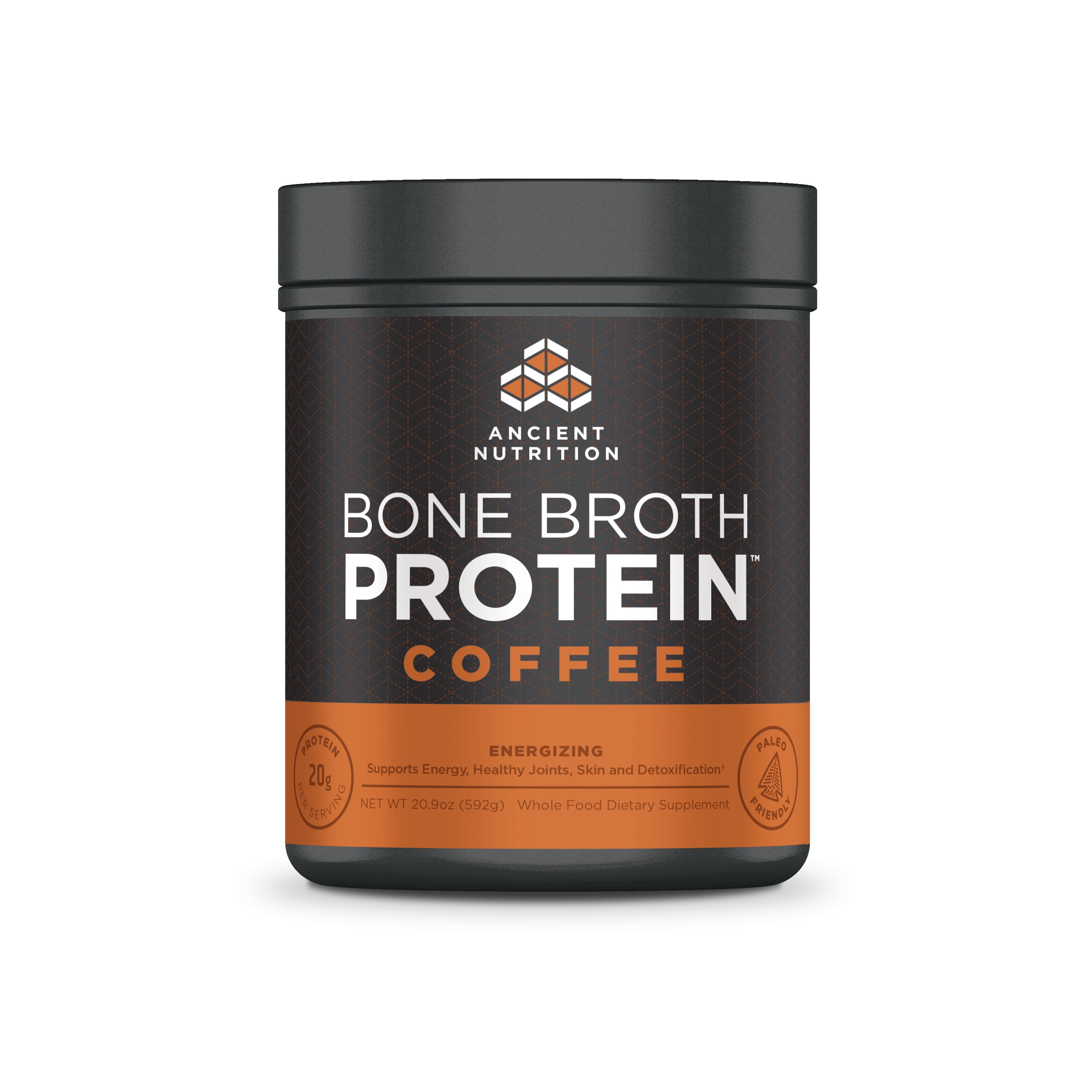 Ancient Nutrition, Bone Broth Protein, Coffee, 20 Servings - Walmart