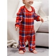 thumbnail image 6 of Christmas Family Matching Pajamas Sets Christmas PJ's Print Top and Plaid Pants Jammies Sleepwear, 6 of 7
