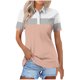 thumbnail image 1 of Blusas para las Mujeres Impresión Casual Manga Corta Turndown Collar Botón Superior, Tops Cortos para las Mujeres, 1 of 5