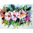 thumbnail image 2 of Kovacs, Anna Brigite 18x15 Black Ornate Wood Framed with Double Matting Museum Art Print Titled - Flowers in the Garden, 2 of 4