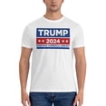 thumbnail image 4 of Yiaed Trump 2024 Keeping America Great Print Mens T-Shirt,Lightweight Cotton Tee, Crewneck T-Shirt For Men Basic Tee Shirt-Large, 4 of 5