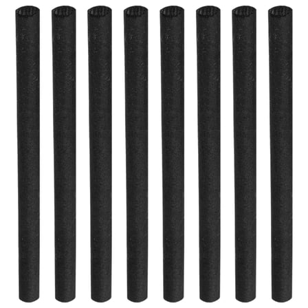 OUNONA 8-Piece Black Graphite Stirring Sticks for Precise Carbon Rod Casting in Metalworking Projects