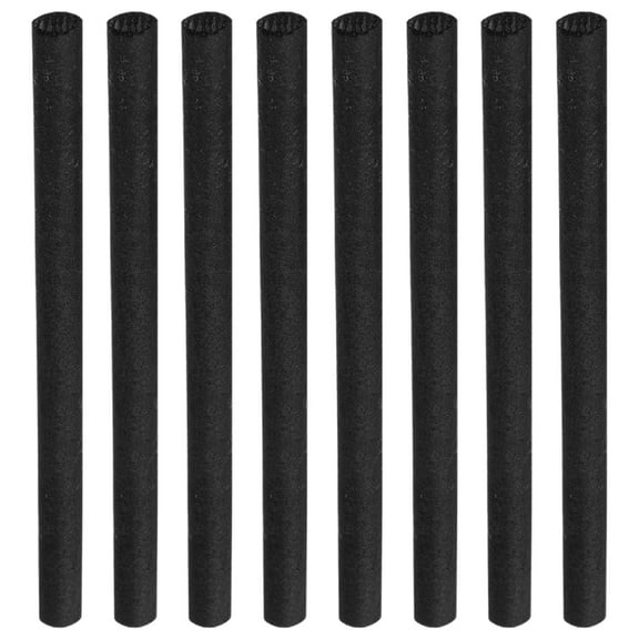 OUNONA 8-Piece Black Graphite Stirring Sticks for Precise Carbon Rod Casting in Metalworking Projects