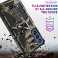 thumbnail image 5 of case for Samsung Galaxy S21 FE Man Case,Camouflage Sturdy Phone Case with Heavy Duty Shockpro of Military Grade Anti-Fall Protection and Built-in Magnetic Cover for Samsung Galaxy S21 FE MC Army Green, 5 of 7