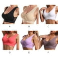 thumbnail image 2 of Minnieouse Sujetador deportivo inalámbrico para mujer, chaleco para dormir, para correr, para correr, para verano, a prueba de golpes, transpirable Ropa interior Rojo Minnieouse AP013078-04, 2 of 6