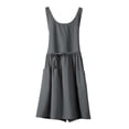 thumbnail image 3 of Elodie Chef Apron Kitchen Cooking Apron Machine Washable Sleeveless Bib Apron Gardening grey, 3 of 8