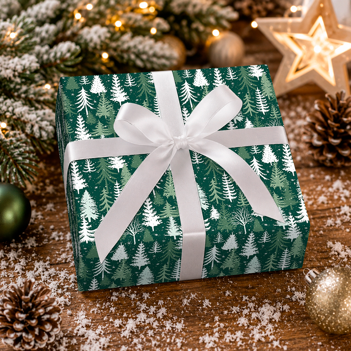Current Holiday Forest Christmas Wrapping Paper, 23" x 28' photo 6