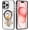 Vintage Butterfly Botany Black, variant on Case for iPhone 15 Pro, Compatible with MagSafe, Pretty Watercolor Flowers for Shockproof Protective, Slim Hard PC+TPU Cute Bumper Magnetic Clear Case for iPhone 15 Pro - Black