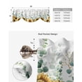 thumbnail image 5 of Tie Up Valance Curtain for Kitchen,Farmhouses Sunflower Leaves Rod Pocket Short Curtains Adjustable Tie-Up Shade Valances,Rustic Eucalyptus Leaf Window Treatment for Bathroom Living Room Bedroom, 5 of 8