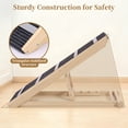 thumbnail image 5 of DOMIPET 17" Extra Wide Dog Ramp for Couch Bed Car, Adjustable Height Wooden Pet Ramp for Dogs Cats,  Stable Foldable Pet Steps (Supports up to 200LBS), 5 of 10