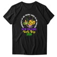 thumbnail image 4 of Yhmxh T-shirts pour Femmes T-Shirt Imprimé Mardi Gras Décontracté à Manches Courtes T-Shirt à Manches Courtes à Col Rond Haut T-Shirt Hauts d'Été pour Femmes T-shirts d'Été à Manches Courtes sous-Vêtements T-shirts pour Femmes, 4 of 6