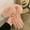 Pink, variant on Fashion Women Gloves Autumn Winter Cute Furry Warm Mitts Full Finger Mittens Female Outdoor Sport Cycling Gloves (Blue,One Size)
