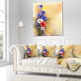 thumbnail image 3 of Designart Bouquet of Poppy Cornflower and Daisy - Floral Throw Pillow - 18x18, 3 of 5