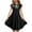 Black, variant on Tween Girl Dress Flutter Sleeve Sundress Princess Dress A-Line Dark Green Dress Girls Birthday Princess Dress