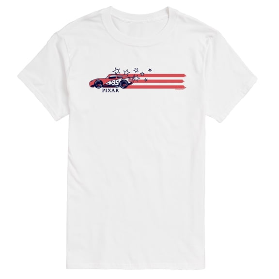 Cars - Lightning McQueen Stars and Stripes - Men's Short Sleeve Graphic T-Shirt