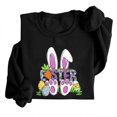 thumbnail image 1 of EGNMCR Easter Chemises Imprimées pour Femmes T-Shirts Graphiques pour Femmes Chemises pour Femmes T-Shirts à Col Rond Easter Imprimés à Manches Longues Chandails en Molleton T-Shirts pour Femmes, 1 of 5