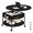 Black, variant on FABATO Round Lift Top Coffee Table with Wheels, Circle Center Table with Storage and Compartment, 26.77’’ Rolling Coffee Table for Living Room, 2 Tier Small Coffee Tables Circle Dining Table, Black