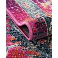 thumbnail image 6 of Unique Loom Budapest Collection Area Rug - Szechenyi (4' 1" x 5' 11" Rectangle Fuchsia/Gold), 6 of 10
