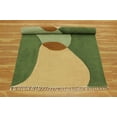 thumbnail image 4 of Casavani Green Area Rug Indian Handmade Bedroom Area Carpets Yoga Mat 4x12 feet, 4 of 5