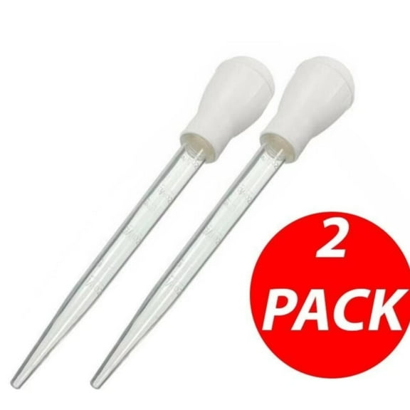 2 PCS 30ML Heat Resistant BPA-Free Meat & Poultry Baster - Food Grade Turkey Flavor Syringe for BBQ & Roasting