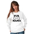 thumbnail image 5 of Fur Mama Cute Pet Owner Cat Dog Mom Women Crewneck Sweatshirt Brisco Brands S, 5 of 6