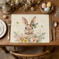thumbnail image 5 of PUSPU Easter Themed Placemats Rabbits And Easter Egg Patterns Mats Party Decoration Placemats Festive Mood Decorations, 5 of 6