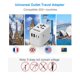thumbnail image 4 of Adaptador de viaje RMTBEEG universal con 3 puertos USB-C y 2 USB-A, 4 of 7
