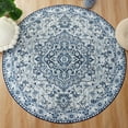 thumbnail image 7 of Lochas Soft Round Area Rug Vintage Circle Rug Carpet for Living Room Bedroom Nursery Bathroom Kitchen,4Ft,Blue, 7 of 7
