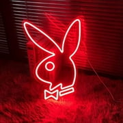 Neonium Custom Neon Sign Rabbit Bunny Neon Lights Wall Art Gifts Christmas Party Living Room DecorRed