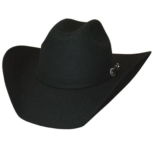 Cattleman Cowboy Hat Crown Texan Stiffened Wool Felt Black Walmart
