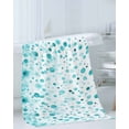 thumbnail image 3 of Turquoise Polka Dot Towel Set of 3, Soft Microfiber Bath Towels, Hand Towel, Washcloths, Modern Art Abstract Watercolor Dot Quick-Dry Absorbent Towels for Bathroom Kitchen Hotel Beach Gym Spa, 3 of 7