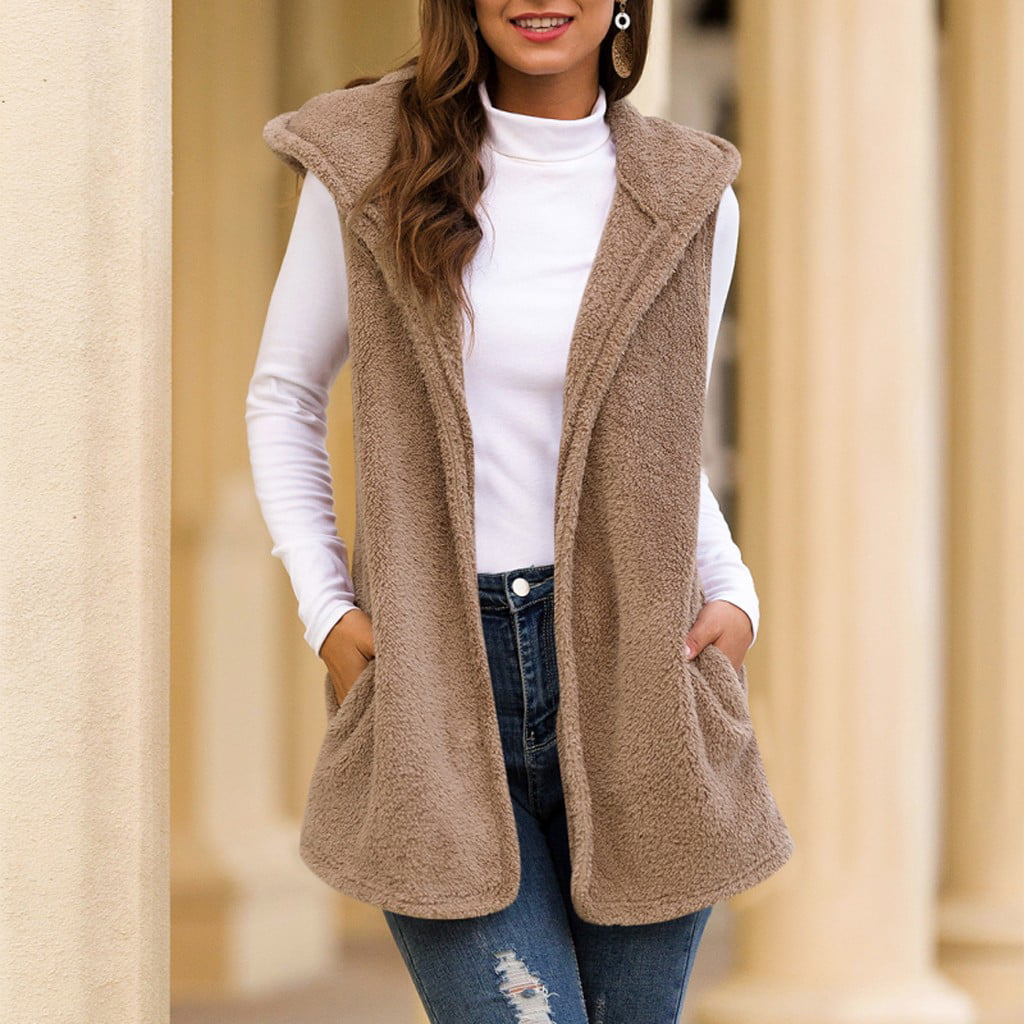Women Clothing One Step Women Sweaters & Knitwear One Step Women Vests Vest Cardigan ONE STEP 42 Cardigans One Step Women Cardigans One Step Women brown Vests L/XL, T4 