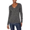 thumbnail image 1 of walmart Essentials Womens Lightweight V-Neck Sweater, 1 of 7