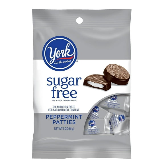 Zero Sugar Peppermint Patties Chocolate Covered Mint Candy, Aspartame-Free, 3 oz Bag (Pack of 3) Low Calorie, Sugar-Free Sweet Treats, Gluten-Free (Pack OF 6)