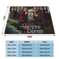 thumbnail image 3 of Fantasy Vampire Diaries Flannel Blanket Ultra-Soft Micro Fleece Throw Blanket For Bed Sofa Couch Car Office Unisex Adult Fuzzy Bed Blanket Cozy Kids Throw Blanket 40"x30", 3 of 7
