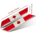 thumbnail image 2 of HSHDLDF Car Styling 3D Aluminum Epoxy National Flag Logo Emblem Sticker Metal Decal Badge Auto Exterior Accessory (Canada Silver), 2 of 3