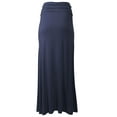thumbnail image 3 of MixMatchy Women's Basic Foldable High Waist Regular and Plus Size Maxi Skirts, 3 of 5