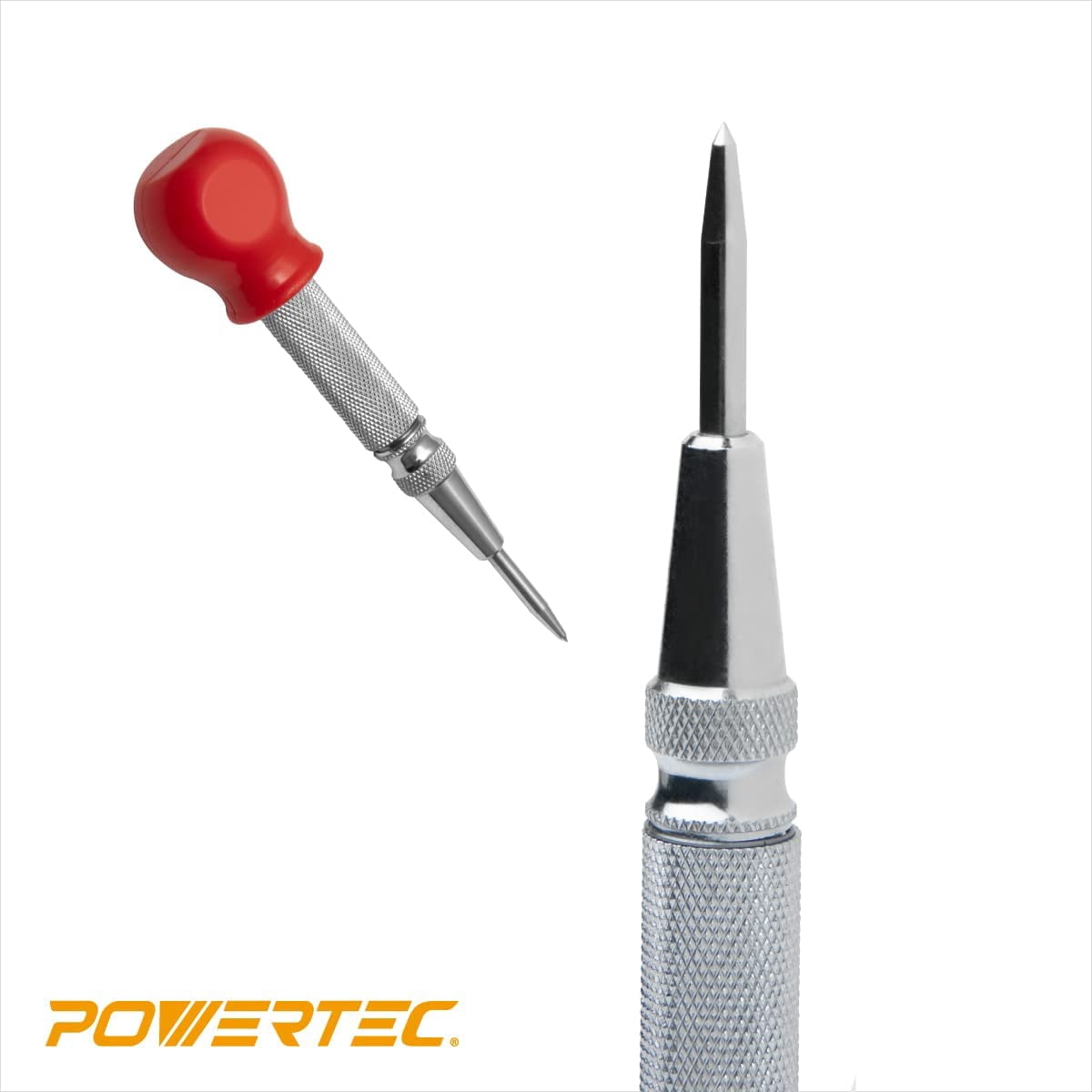 POWERTEC 71412 Drawer Pull Jig Template and Center Punch