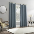 thumbnail image 4 of Sun Zero Brant 1-Piece Energy Saving Blackout Tab Top Curtain Panel, 40"x95", Denim Blue, 4 of 8