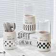 thumbnail image 2 of PENGXIANG Chopstick Storage Holder Removable Hollow Out  Base Plate Drainable Damp-proof with Lid Spoon Fork Chopstick Stand Tray Kitchen Gadget, 2 of 12