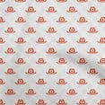 thumbnail image 1 of oneOone Viscose Chiffon Red Fabric Kids Cowboy Hat Quilting Supplies Print Sewing Fabric By The Yard 42 Inch Wide, 1 of 4