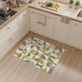 thumbnail image 2 of ODIKA 3'x5' Washable Area Rug Green Gray Geometric Elegance Modern Twist Contemporary Art Inspired for Hallway, Laundry Room, Non-Slip, Flatweave, Easy Care, 2 of 7
